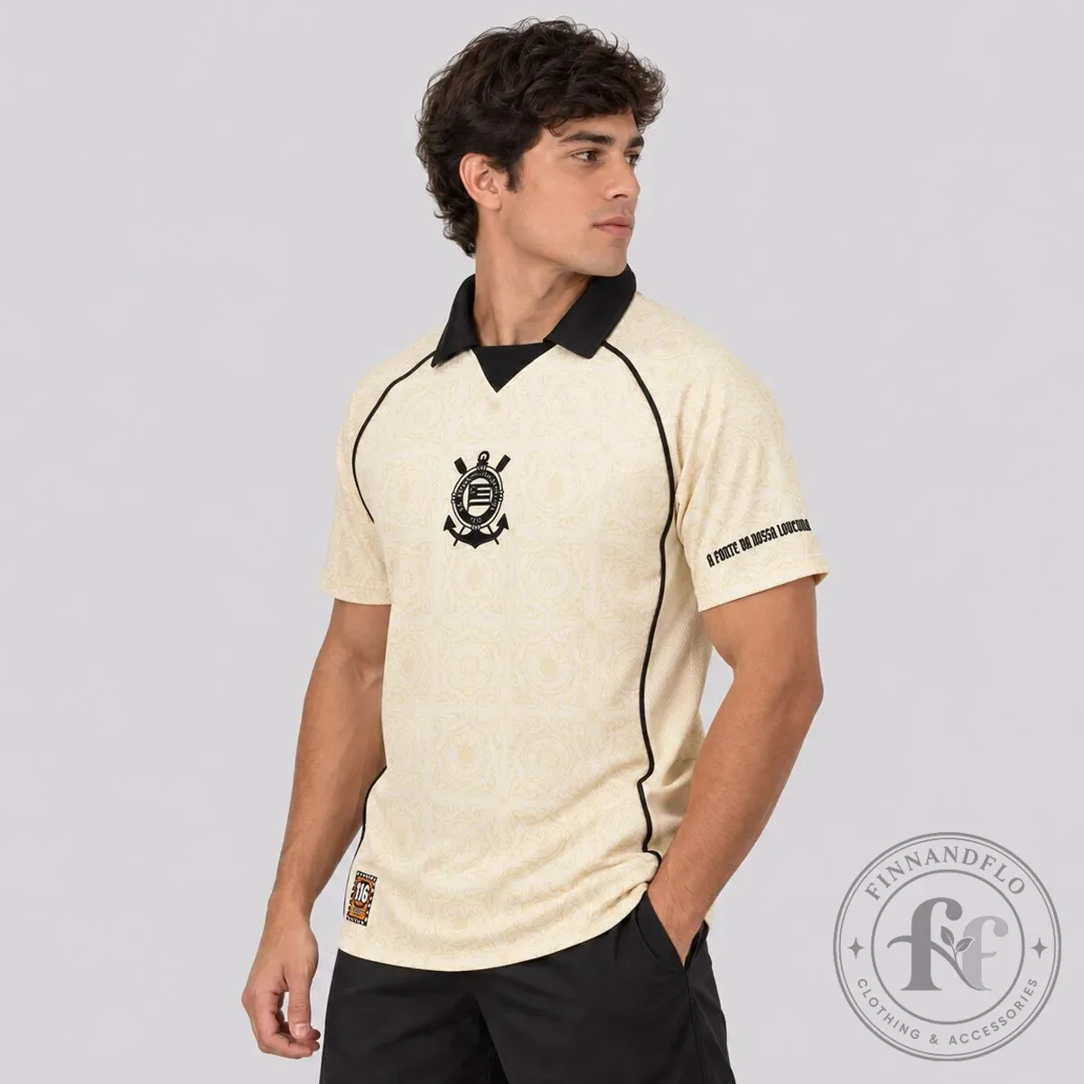Corinthians 116 Years Beige Fan Polo Shirt 10 Corinthians 116 Years Beige Fan Polo Shirt