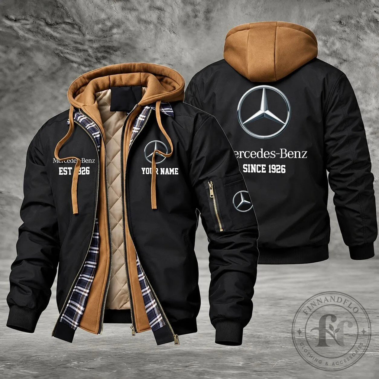 Mercedes-Benz Since 1926 Custom Name Windbreaker Jacket