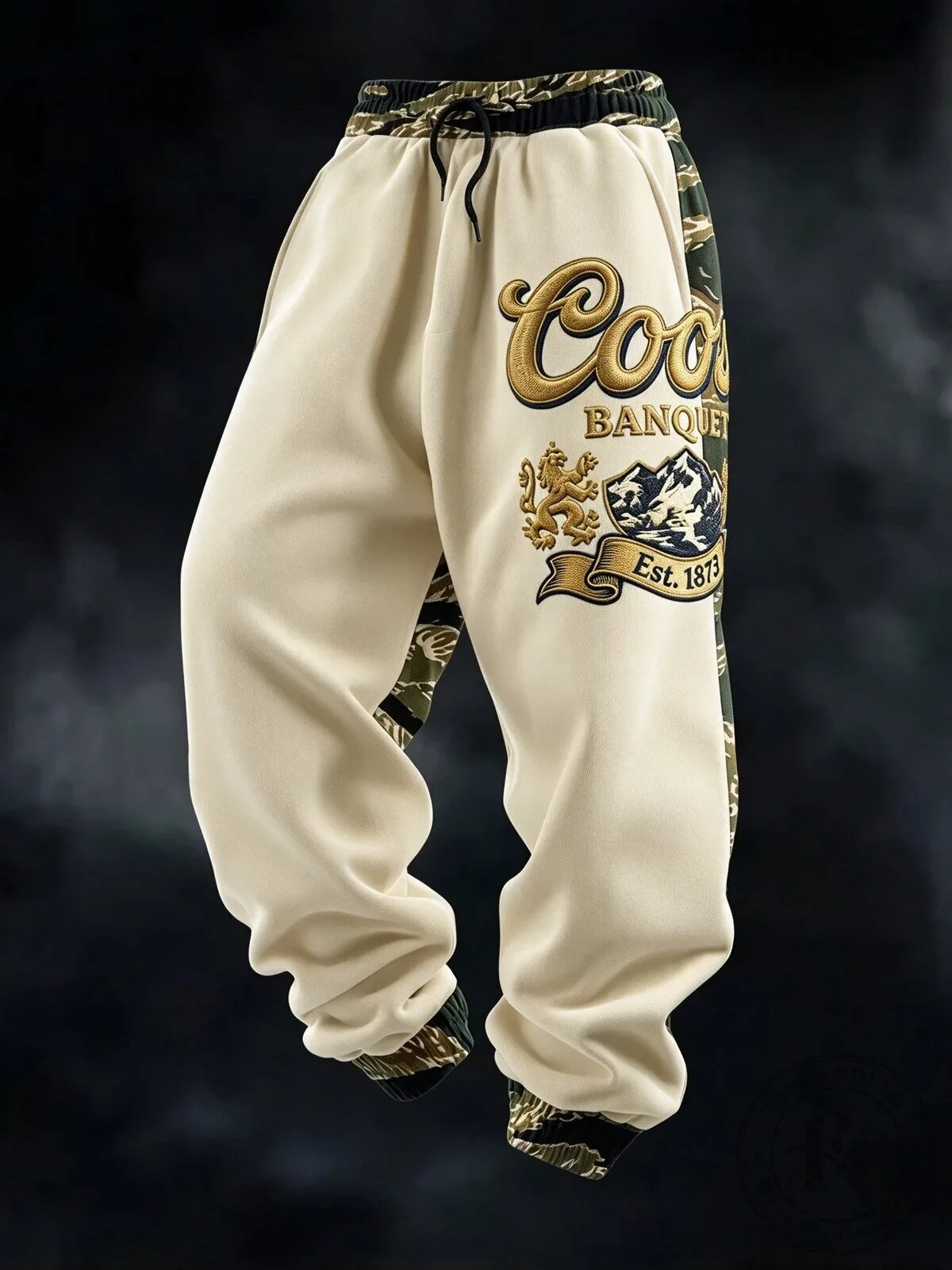 Coors Banquet Beer Est 1873 Vintage Camouflage Jogger Sweatpants