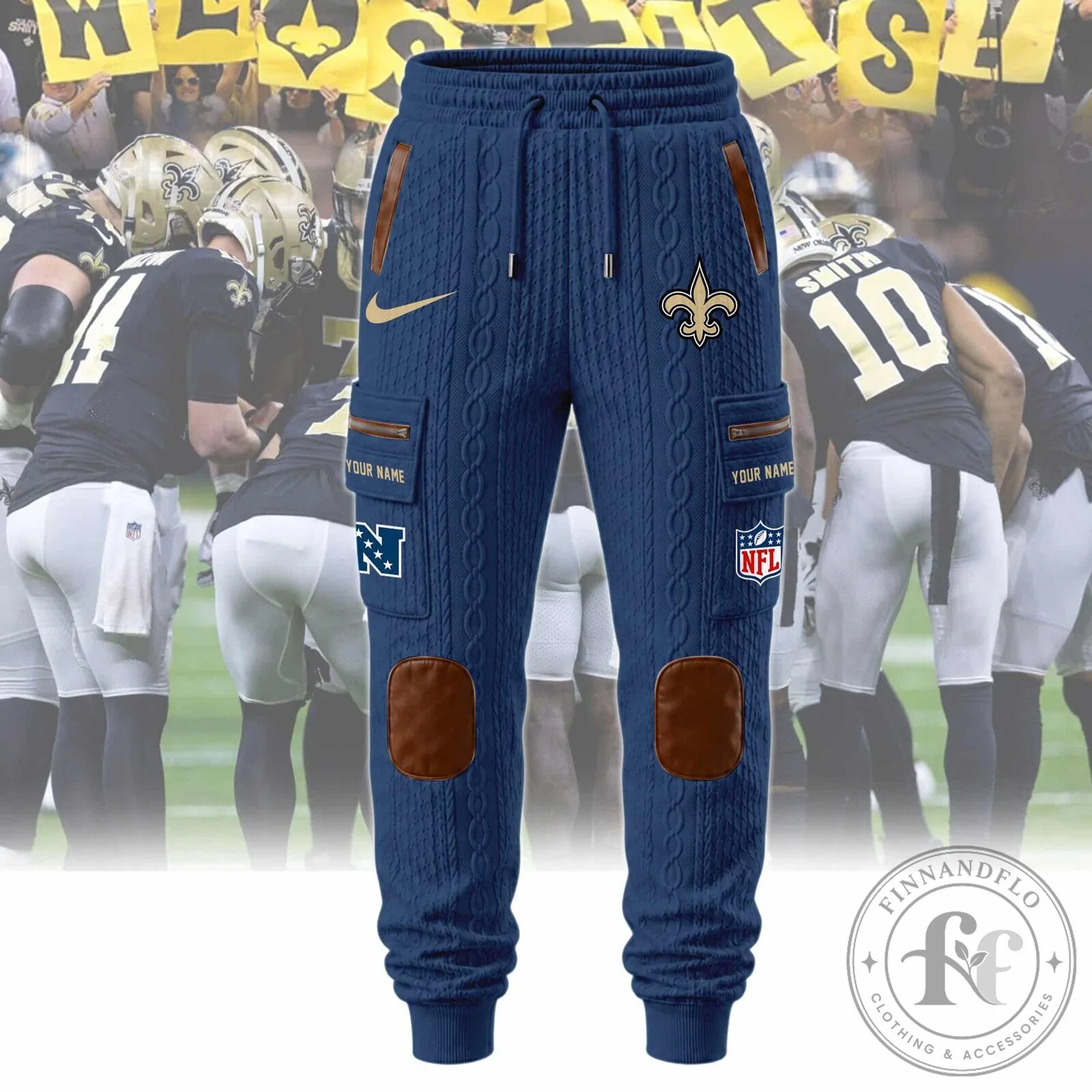 New Orleans Saints Sherpa Hooded Jacket and Pants Set for Football Fans 30 New Orleans Saints Sherpa Hooded Jacket and Pants Set for Football Fans
