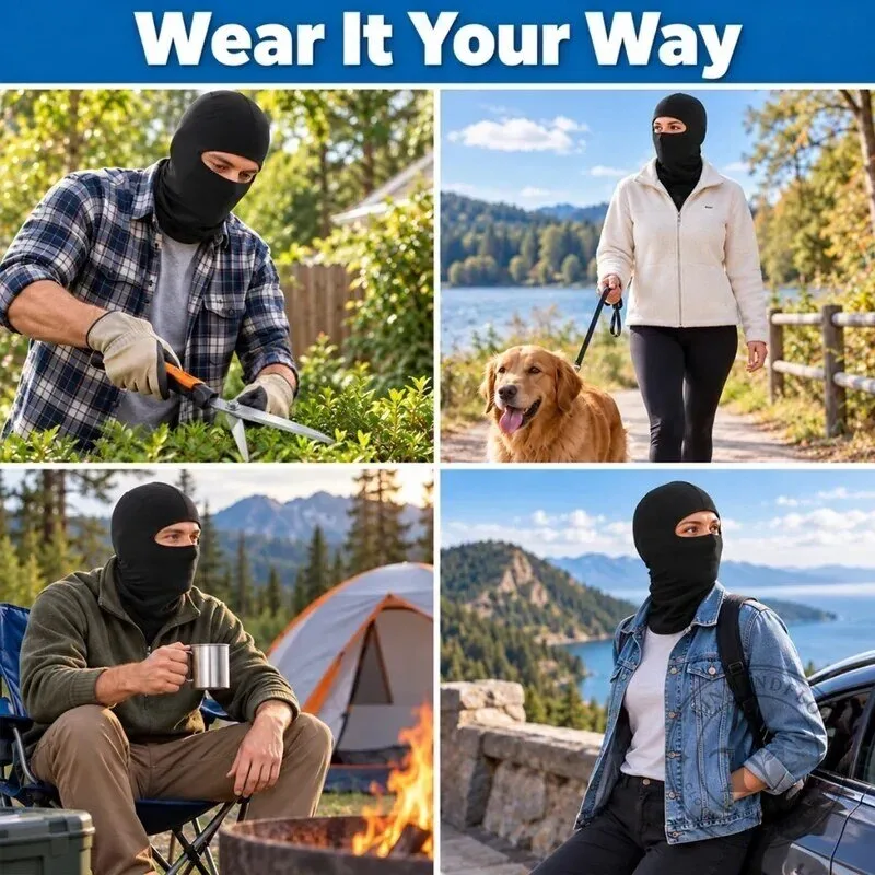 Funny Yeti Ape Costume Headwear Ski Mask for Winter Sports and Outdoor Activities 13 Funny Yeti Ape Costume Headwear Ski Mask for Winter Sports and Outdoor Activities