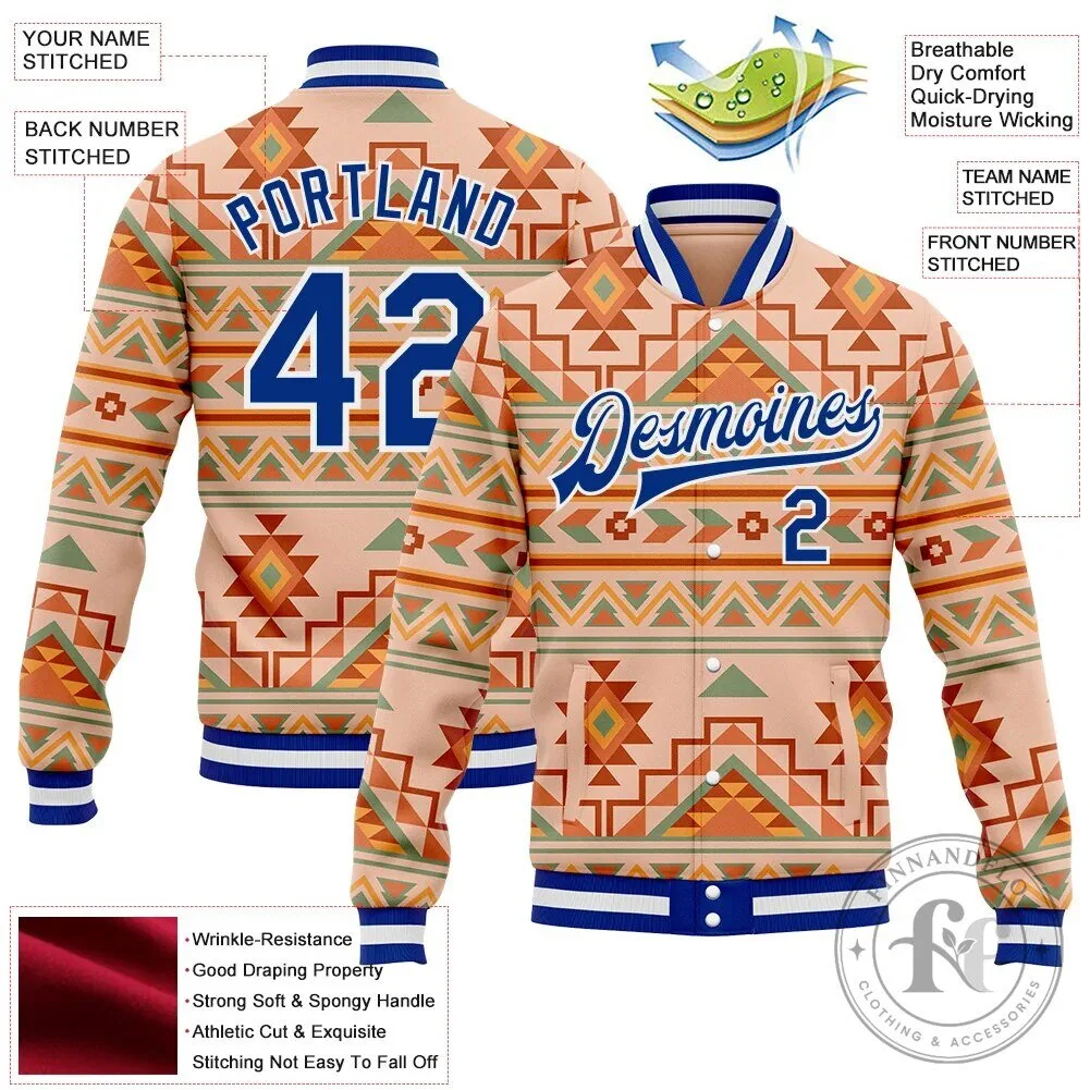 Custom Southwestern Geometric Aztec Bomber Varsity Letterman Jacket 13 Custom Southwestern Geometric Aztec Bomber Varsity Letterman Jacket