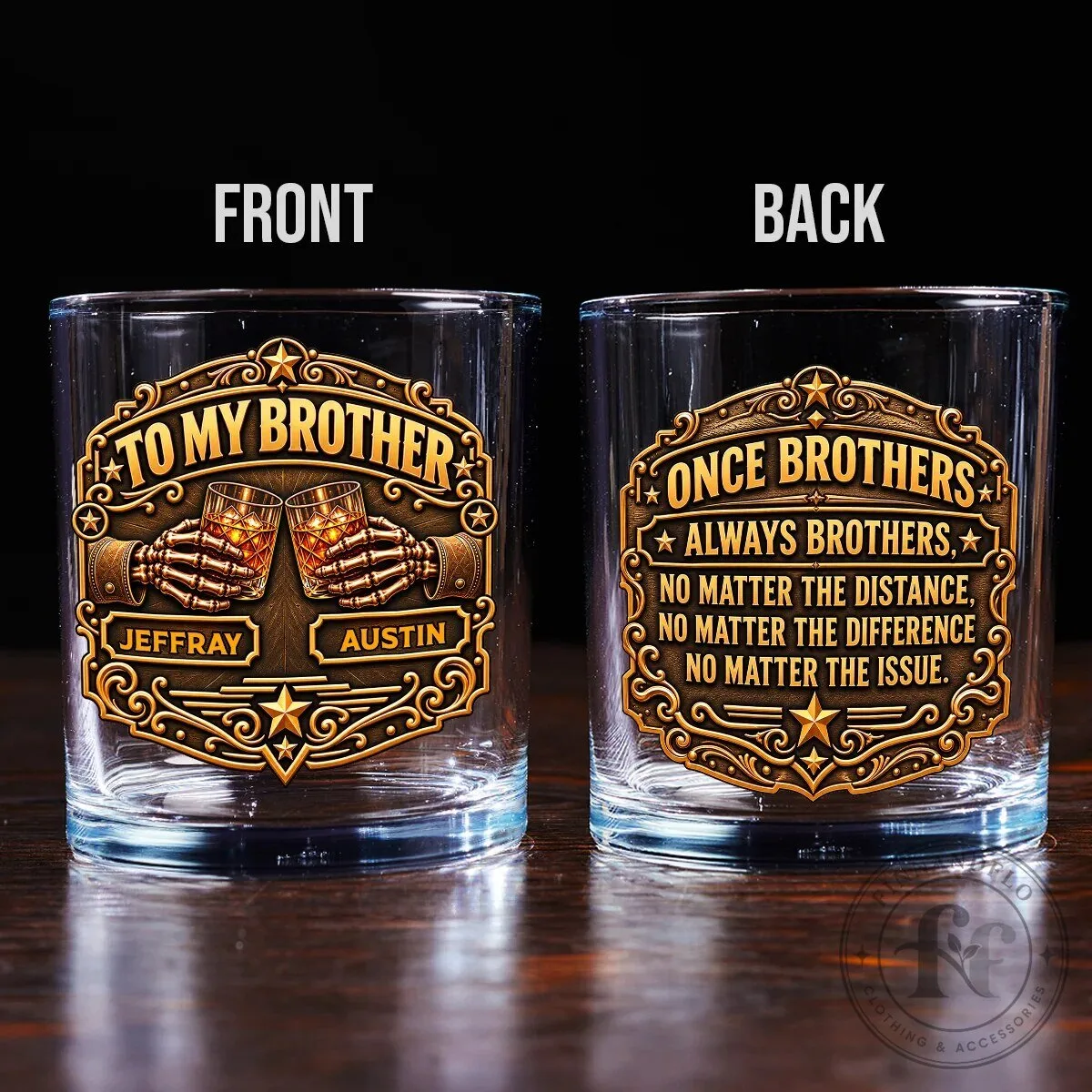 Personalized To My Brothers Once Brothers Always Brothers Whiskey Glass 12 Personalized To My Brothers Once Brothers Always Brothers Whiskey Glass