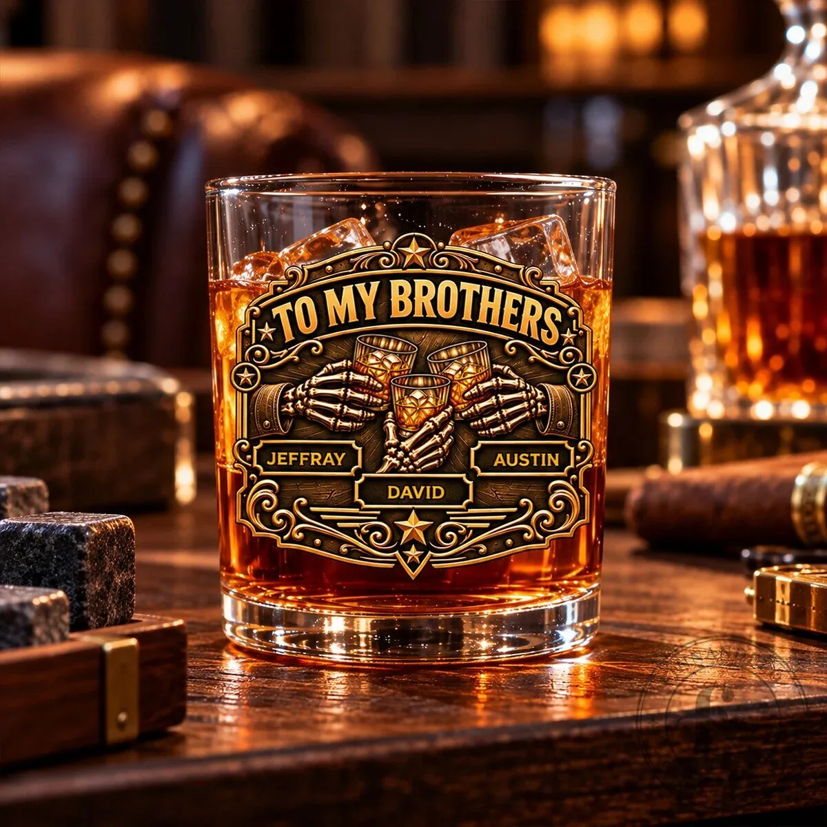 Personalized To My Brothers Once Brothers Always Brothers Whiskey Glass 17 Personalized To My Brothers Once Brothers Always Brothers Whiskey Glass