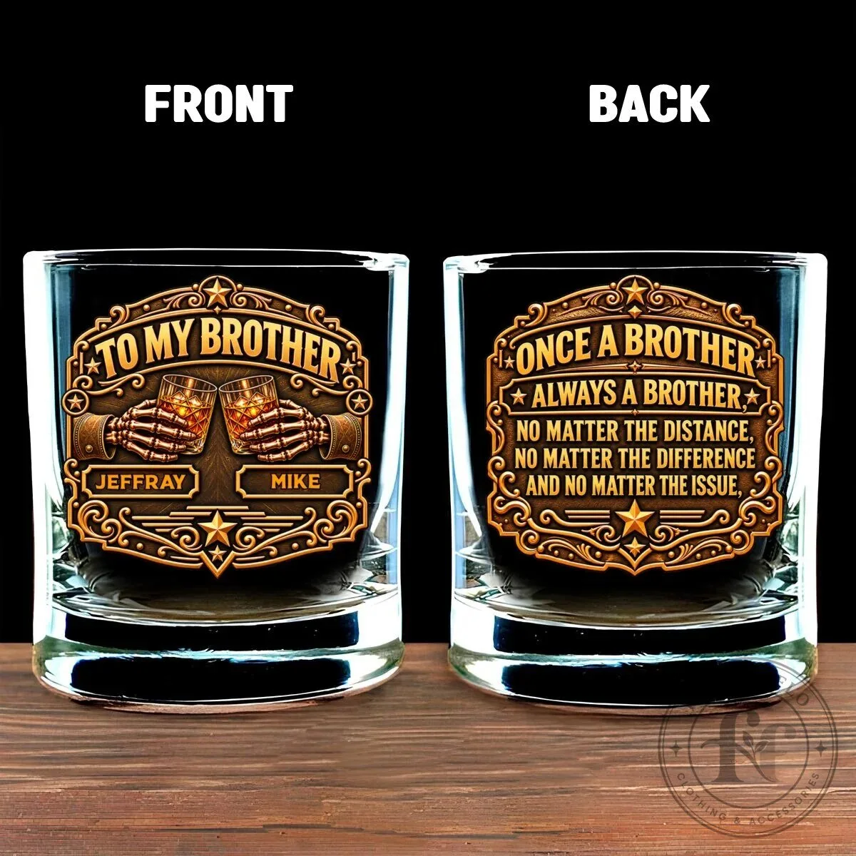 Personalized To My Brothers Once Brothers Always Brothers Whiskey Glass 19 Personalized To My Brothers Once Brothers Always Brothers Whiskey Glass