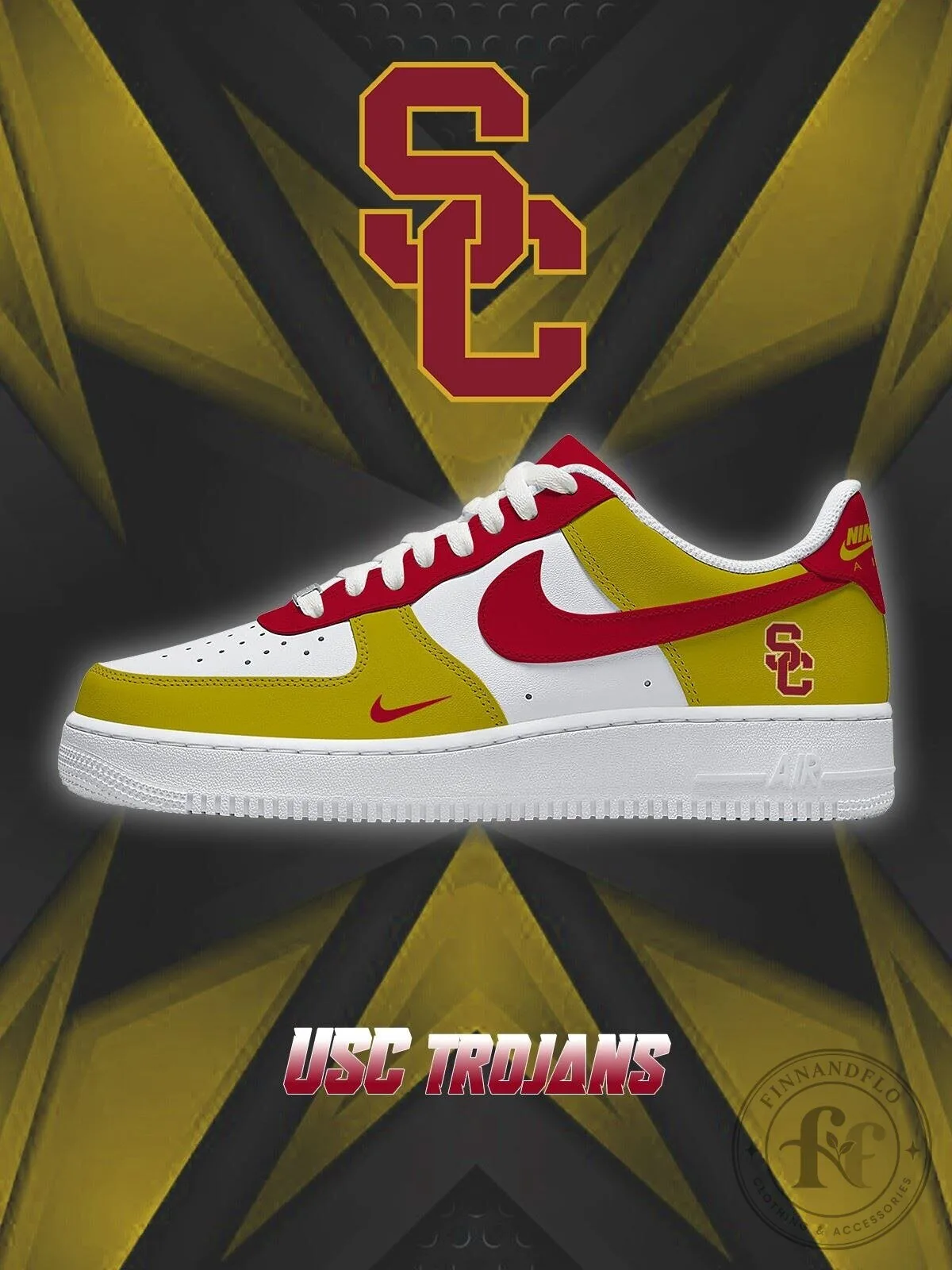 University of Southern California Trojans Custom Air Force 1 Shoes 1 University of Southern California Trojans Custom Air Force 1 Shoes