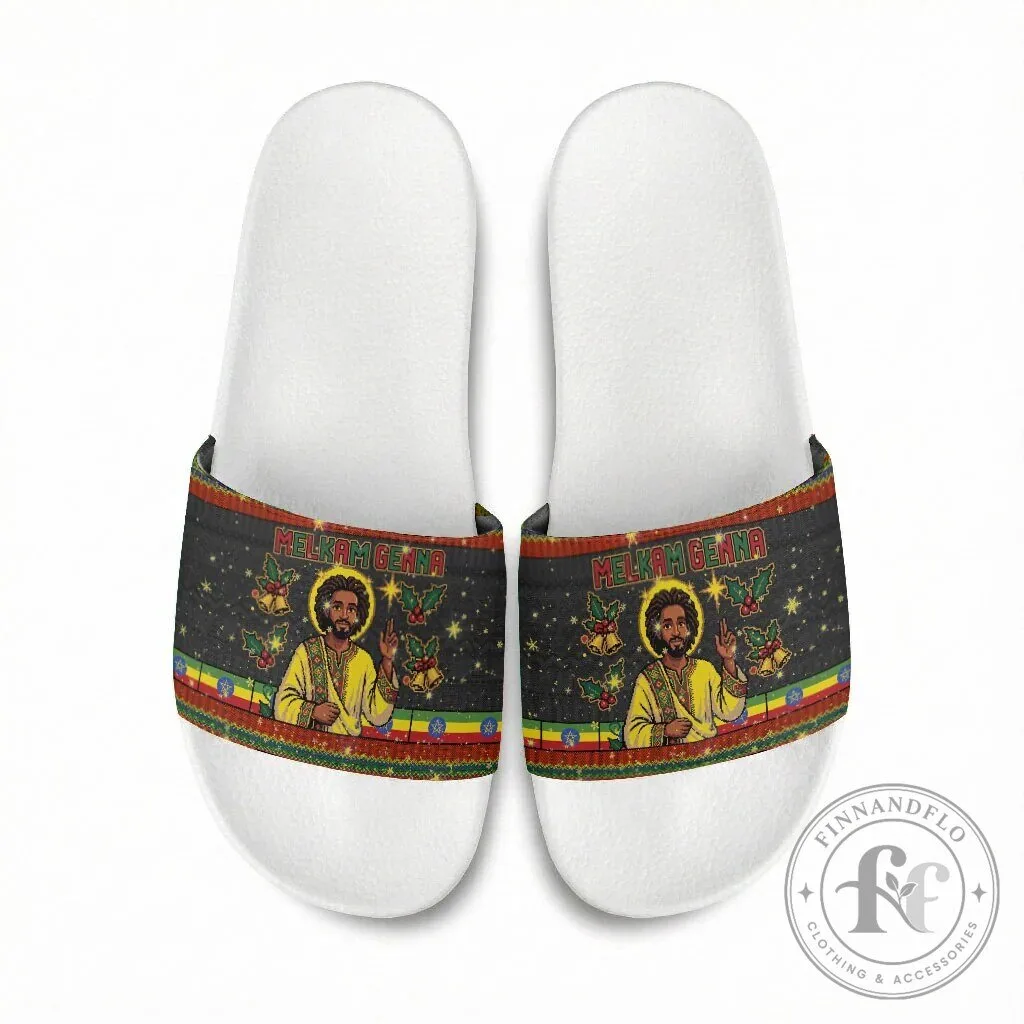 Ethiopian Melkam Genna Jesus Christ Christmas Holiday Slide Sandals 12 Ethiopian Melkam Genna Jesus Christ Christmas Holiday Slide Sandals