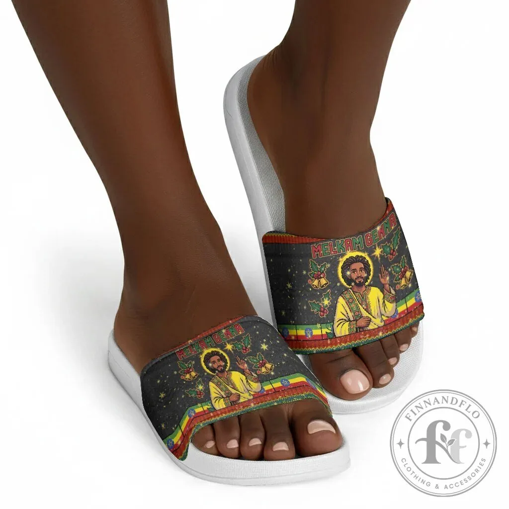 Ethiopian Melkam Genna Jesus Christ Christmas Holiday Slide Sandals 14 Ethiopian Melkam Genna Jesus Christ Christmas Holiday Slide Sandals