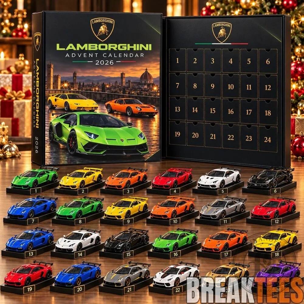 Lamborghini Supercar Advent Calendar 2026 Christmas Countdown with Model Cars 2D